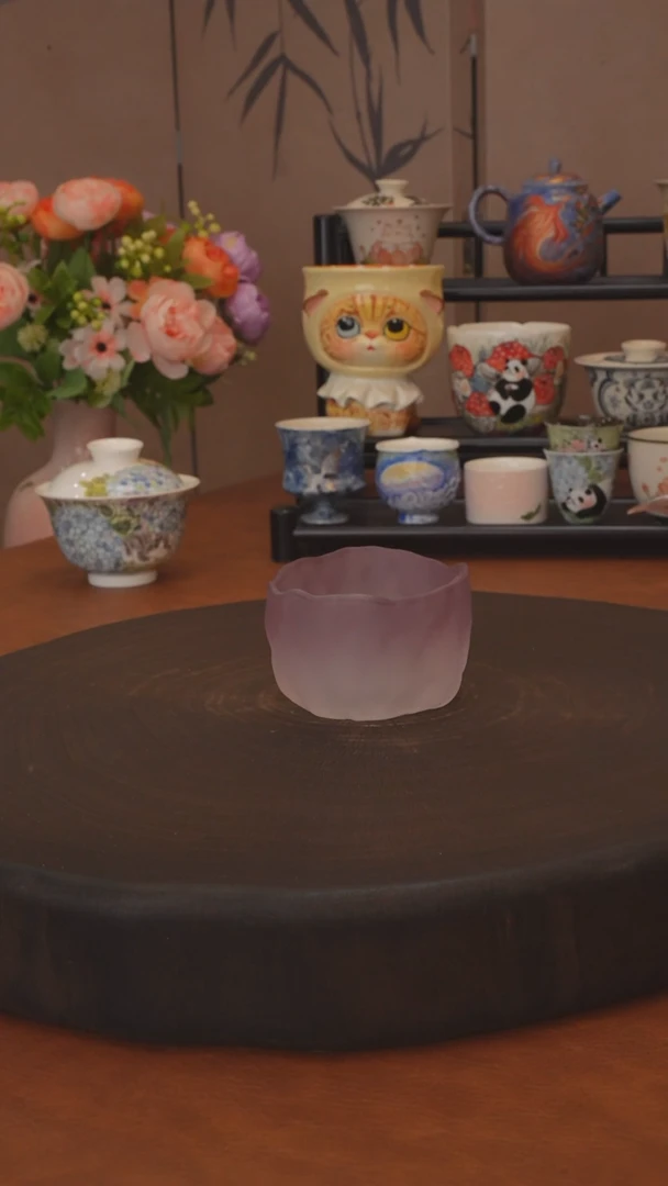 直播间福利 紫色琉璃杯