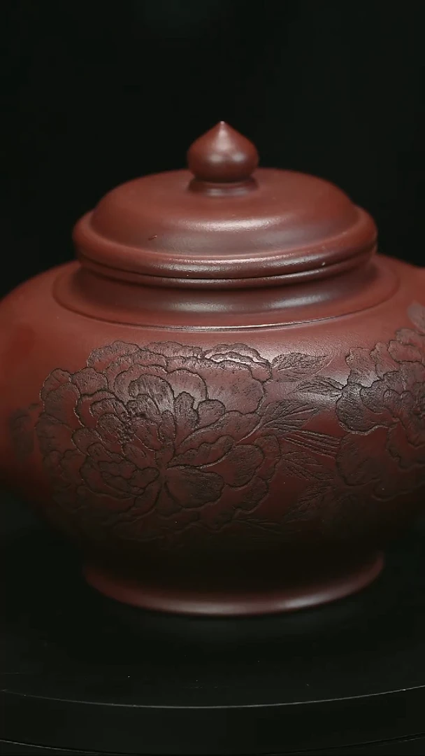 茶壶紫砂广****技H1943史庆堂龙血砂牡丹笑樱