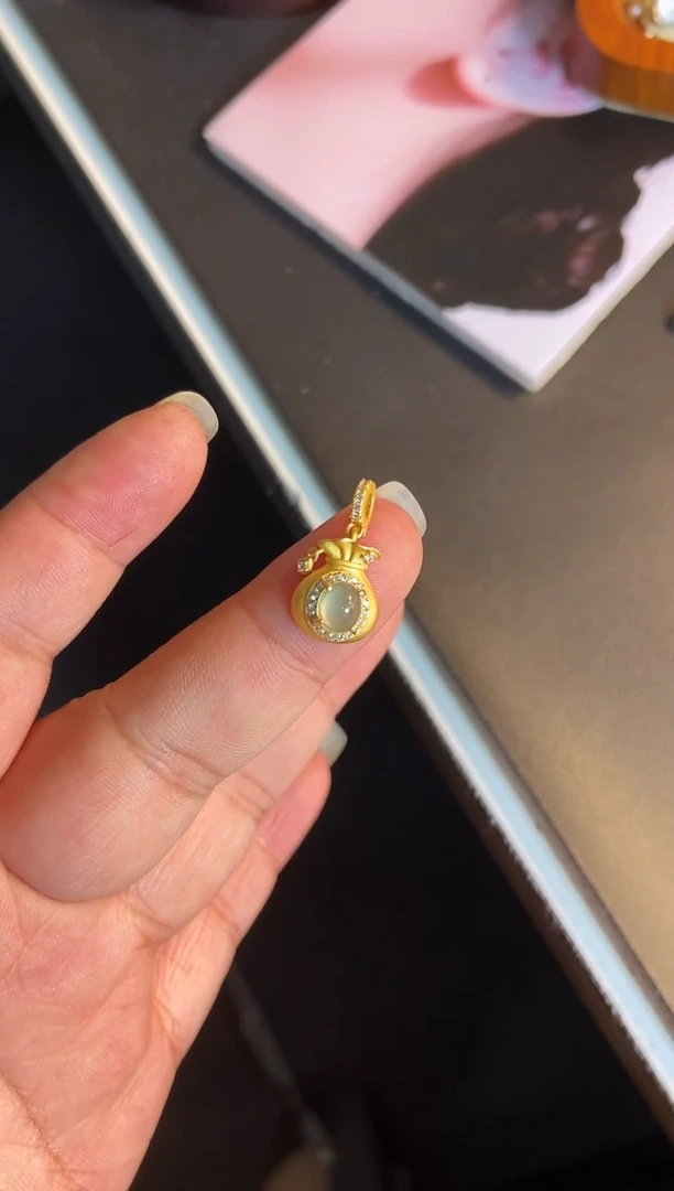 吊坠(不含链)银S925镶嵌翡翠1