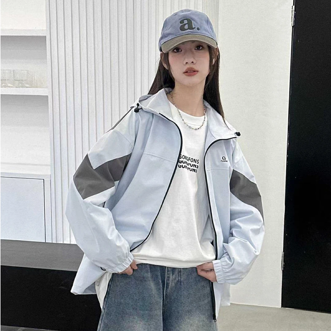 【 蔚蓝季】童装儿童雾霾蓝风衣外套青少年潮牌亲子装