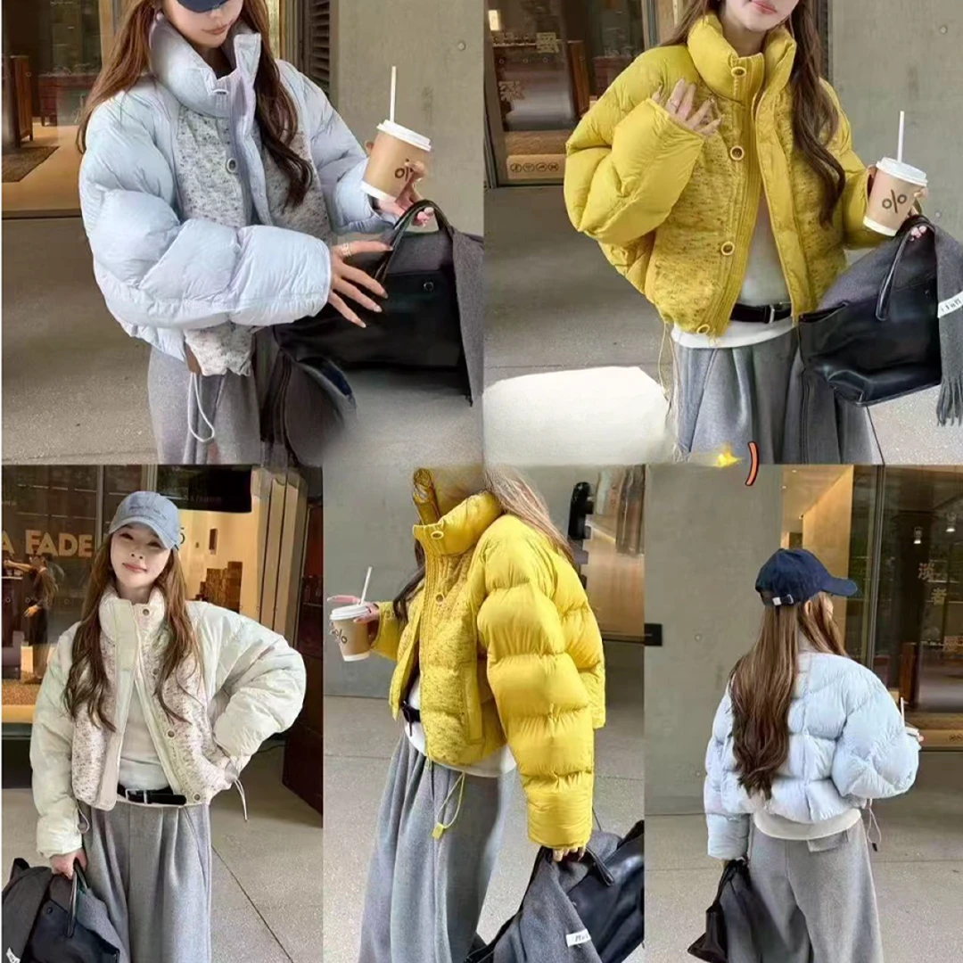 【晨浠定制】新款时尚韩版短款宽松羽绒服25927