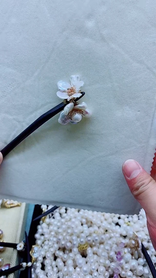 【闪购商品】淡水珍珠发簪未镶嵌天然淡水珍珠发簪