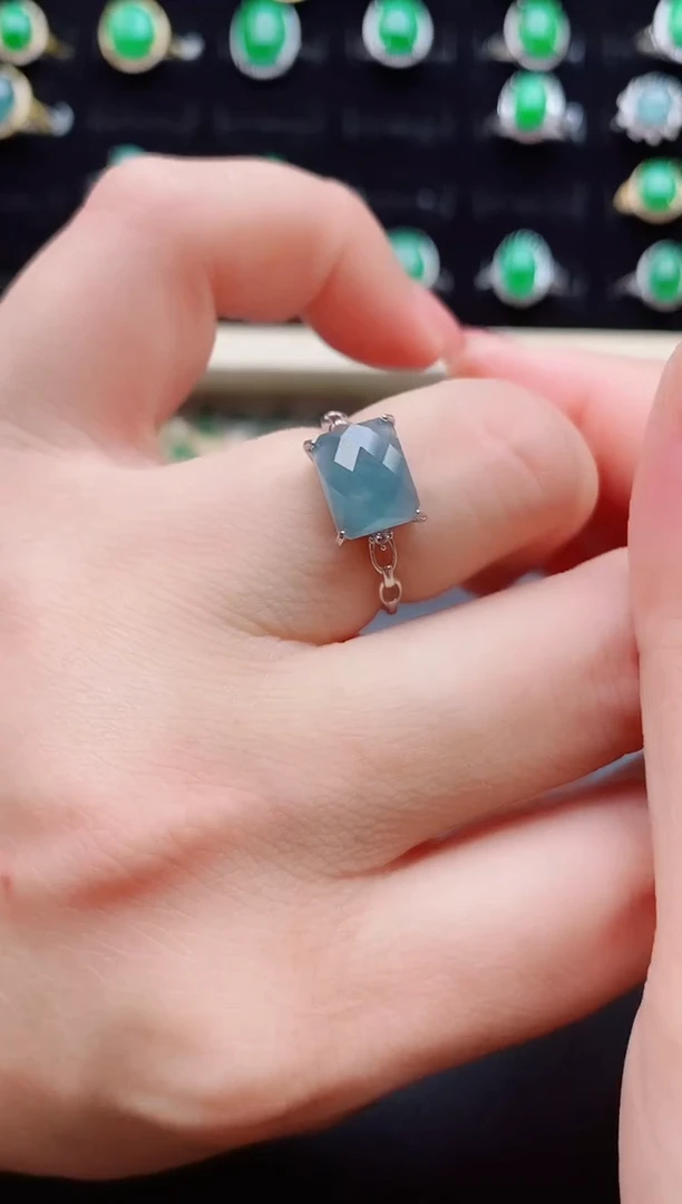 【闪购商品】翡翠戒指银S925镶嵌21212