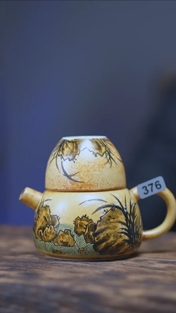 【闪购商品】376景德镇手绘空谷幽兰套