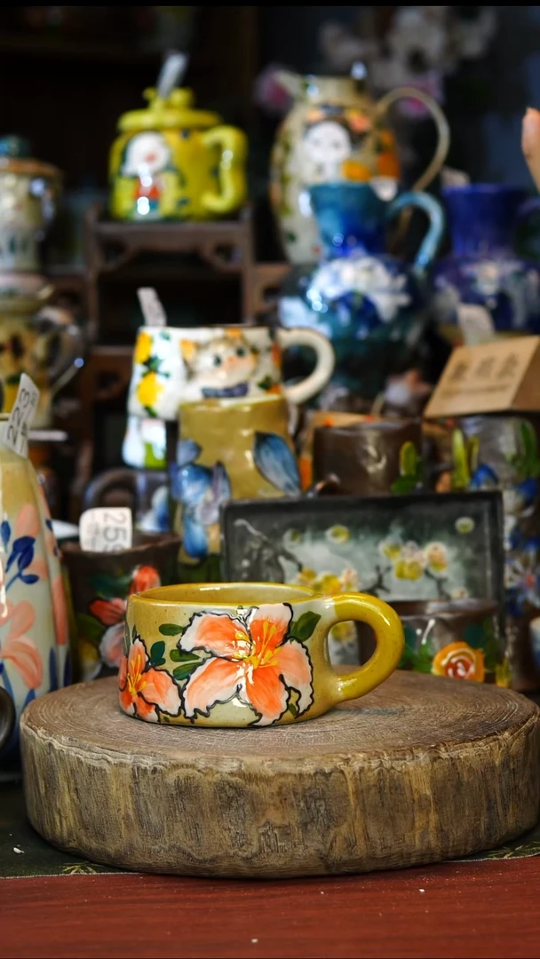 陶瓷326景德镇手工手绘釉下彩