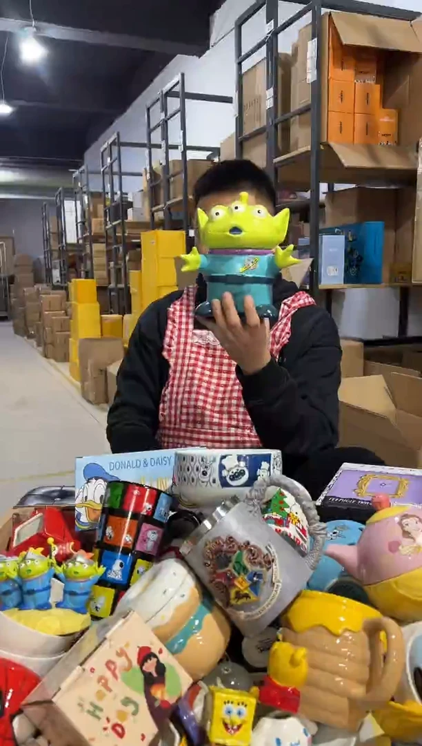 【闪购商品】杯陶瓷三眼仔全身罐