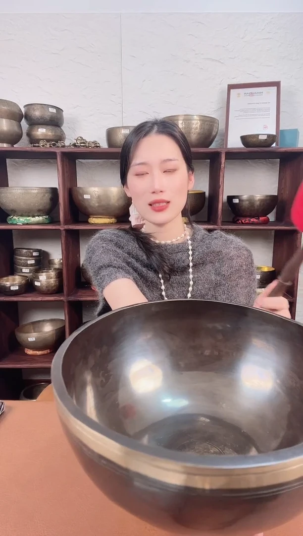 山*加厚满月颂钵  29大口径颂钵 结缘价