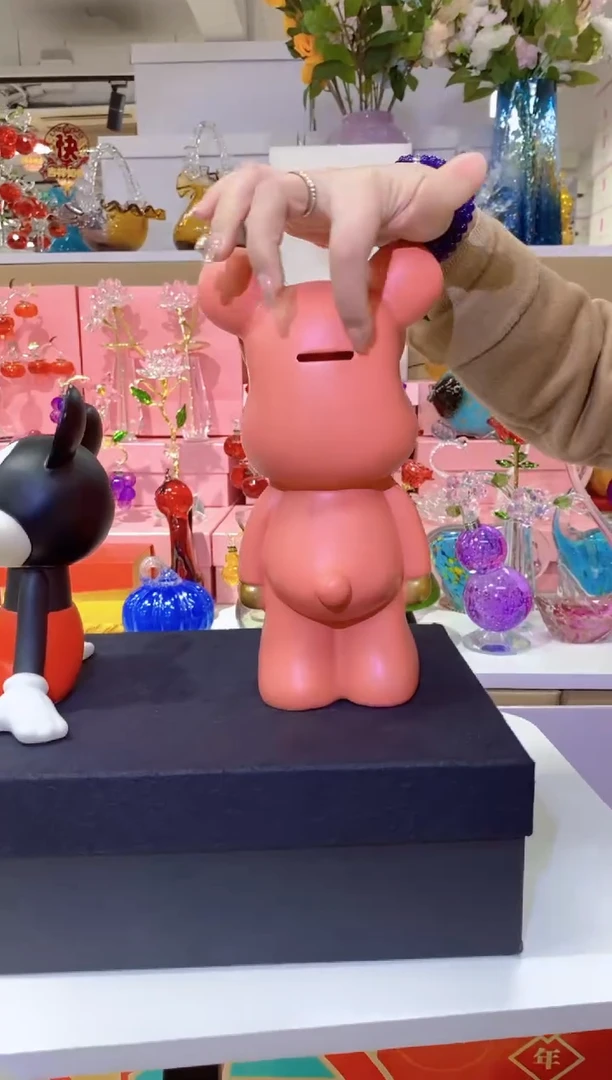 【闪购商品】玻璃锦鸿JMIU-粉色暴力熊