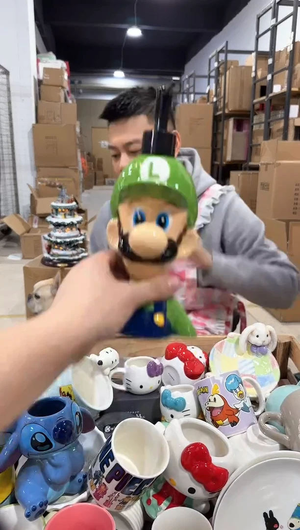 瓷片路易吉按压瓶