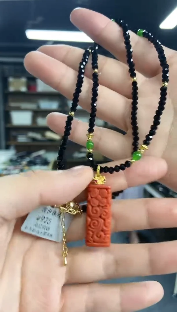 南红玛瑙未镶嵌颈饰多样性发其一颜色微差