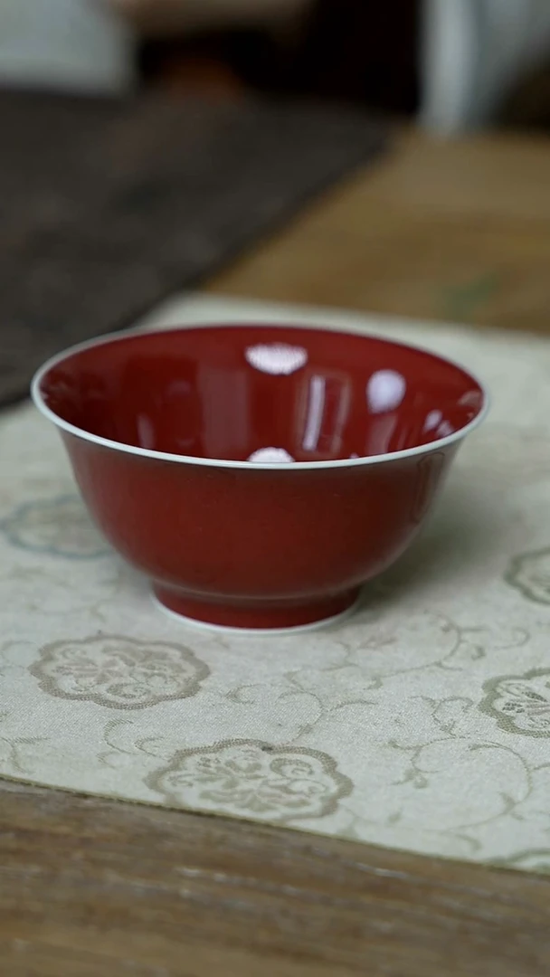 【闪购商品】/C58霁红撇口大杯
