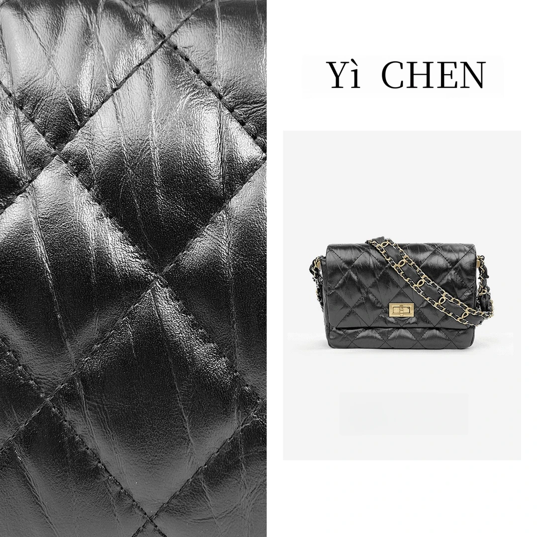 【Yì CHEN】LZ-5034-黑色 简约时尚女士新款轻奢单肩斜跨包
