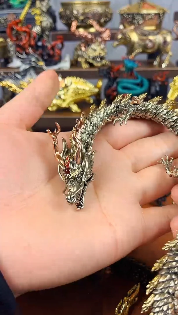 白铜款生肖款五爪龙