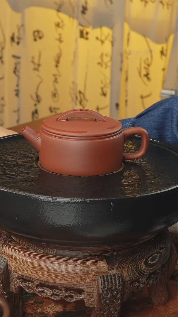 茶壶紫砂汉瓦 200CC 红清水