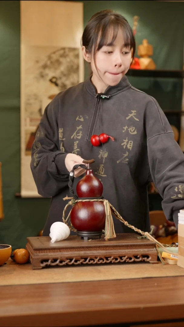 262号精品天然大漆酒葫芦一物一拍~