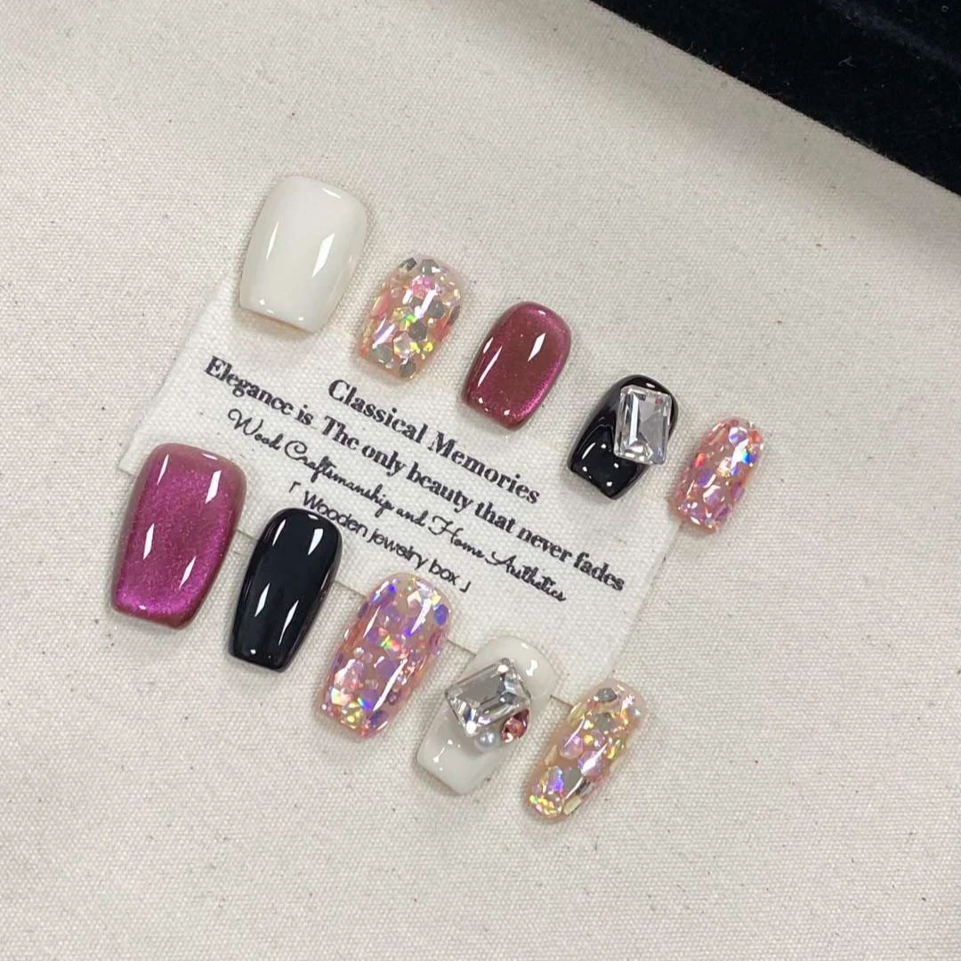 高货专款【糖果屋】纯手工新款轻奢穿戴甲美甲（送高级工具包）设计师