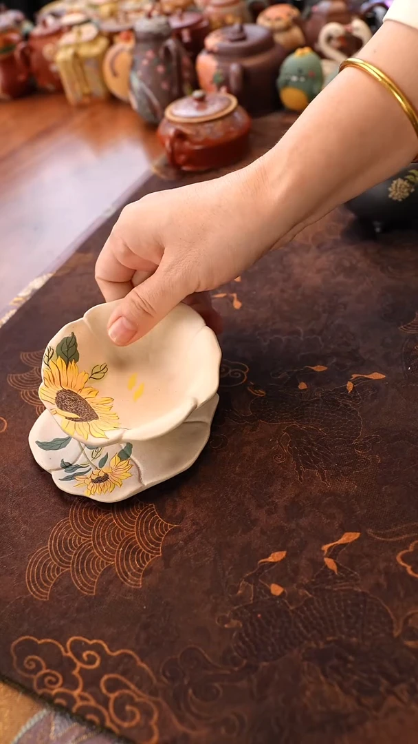 茶壶紫砂向阳而生套杯