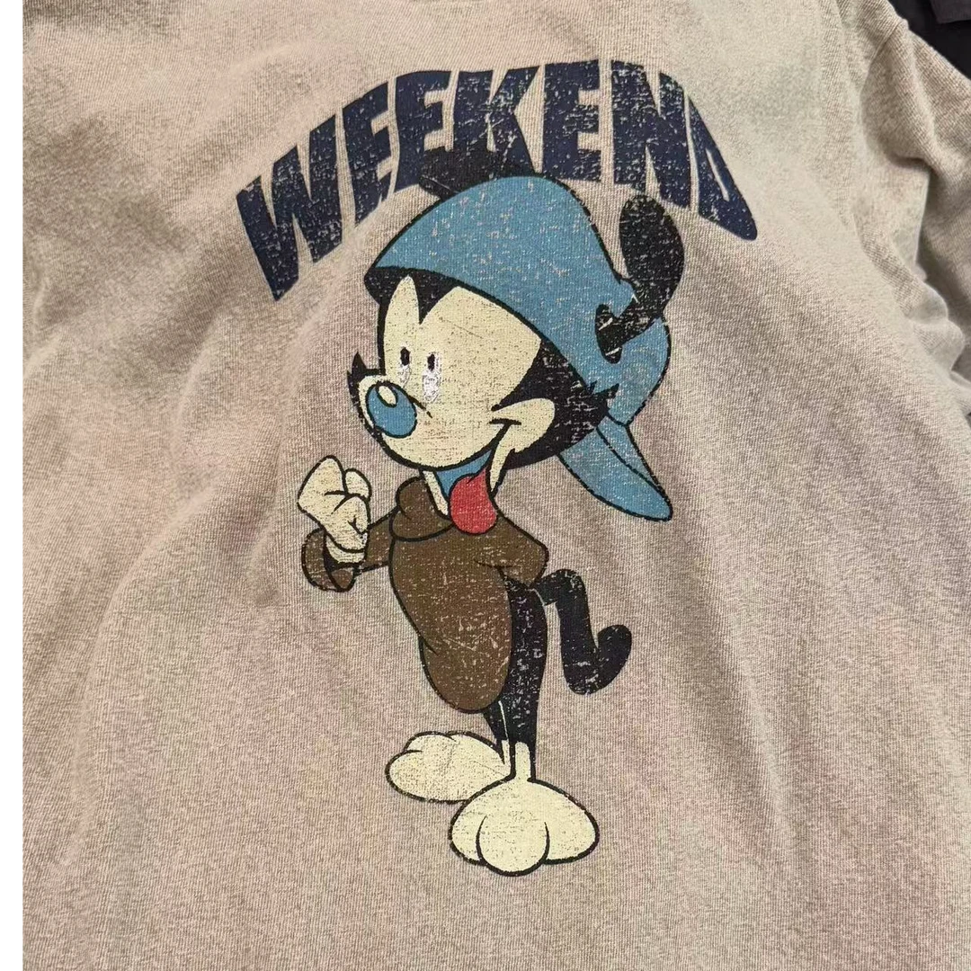 【NO退NO换】韩国东大门冬款大地色帽子狗T