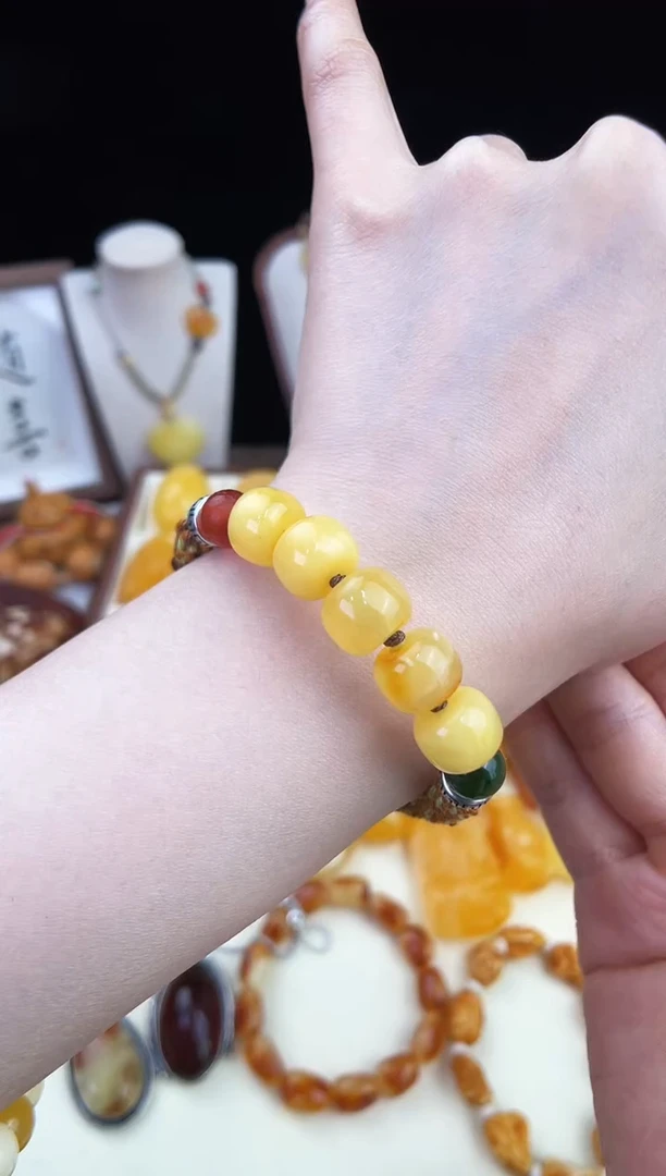 琥珀未镶嵌珠宝奇石柒月