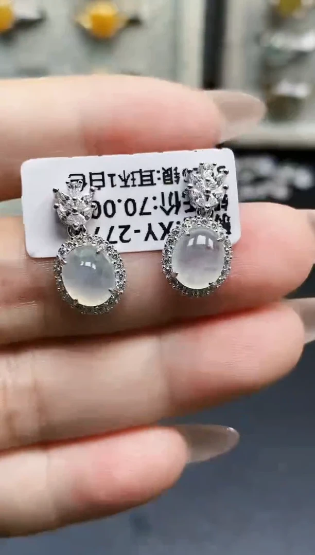 银S925镶嵌戒指翡翠3769