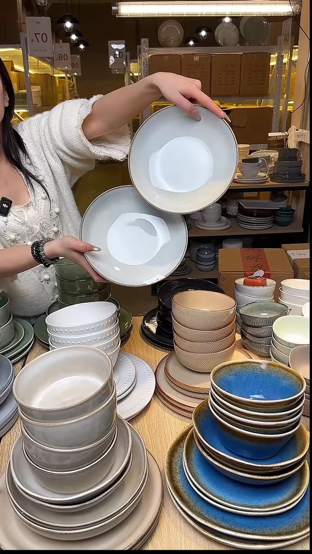 瓷62外贸尾货窑变釉下彩默外微瑕