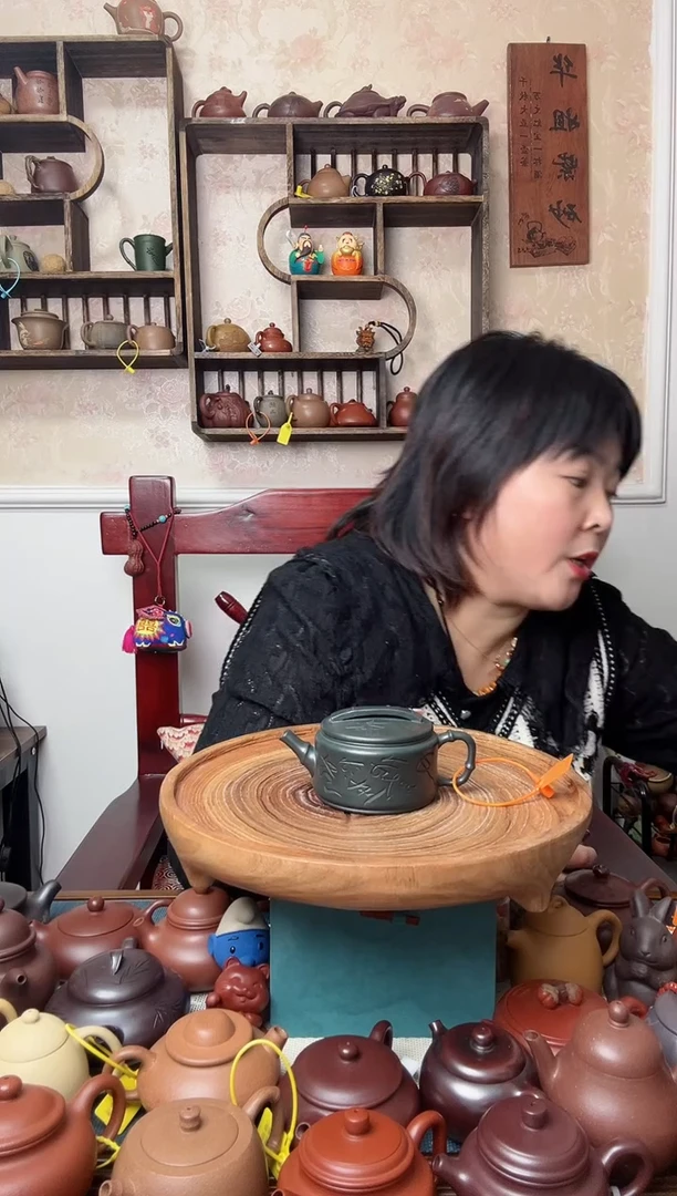 【闪购商品】紫砂茶壶九龄  君子兰 汉瓦