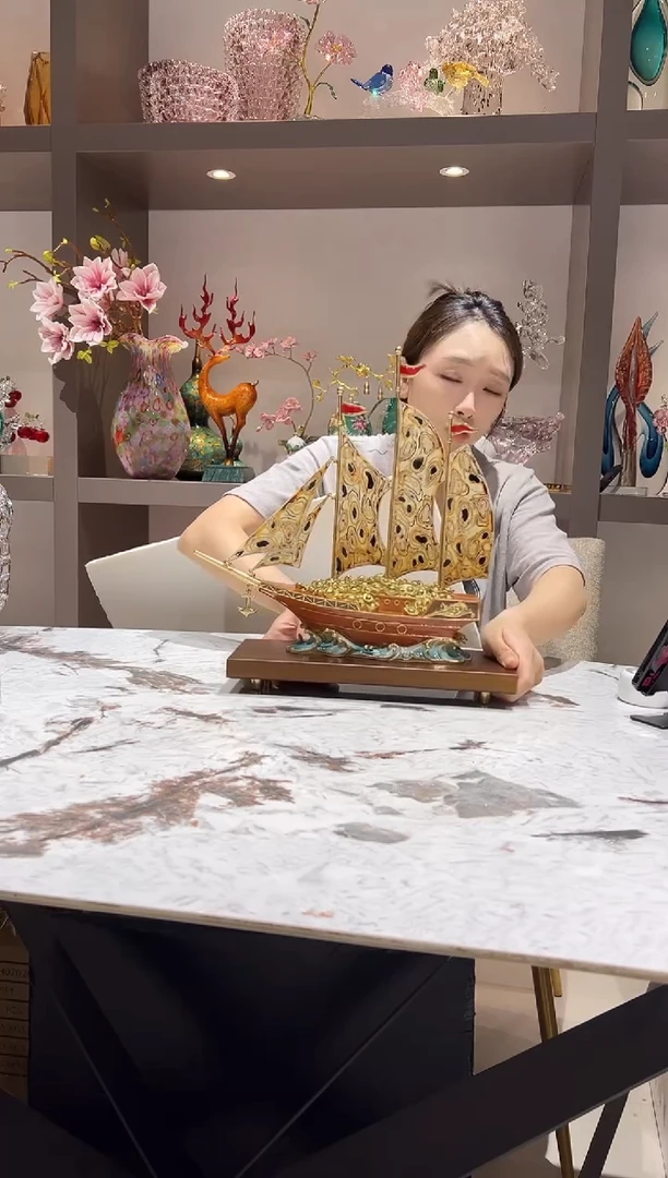 一帆风顺客厅摆件