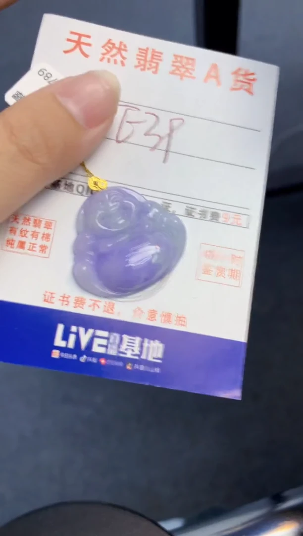 颈饰18K金镶嵌翡翠天然缅甸A货翡翠