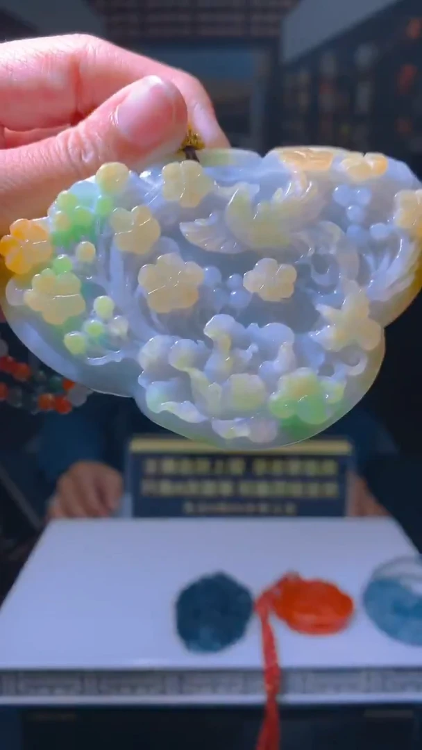 未镶嵌定制翡翠毛货闪购链接WXJ027带珠链