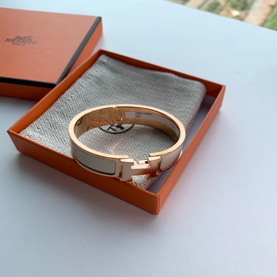 【国现】女士奶白色玫瑰金手镯配饰