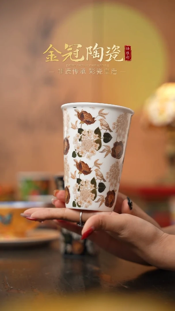 陶瓷风过枫林【可乐杯】 白