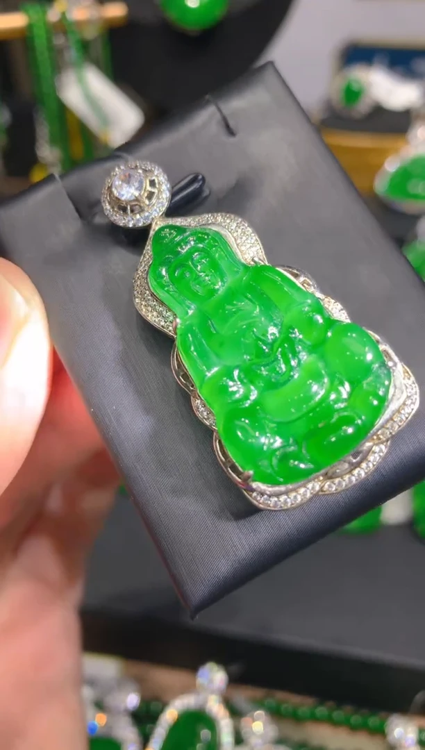 翡翠银S925镶嵌颈饰4一季