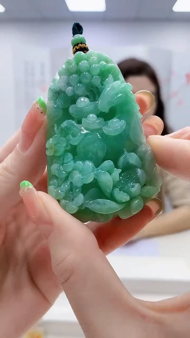 未镶嵌定制翡翠4829ry-毛货挂件100