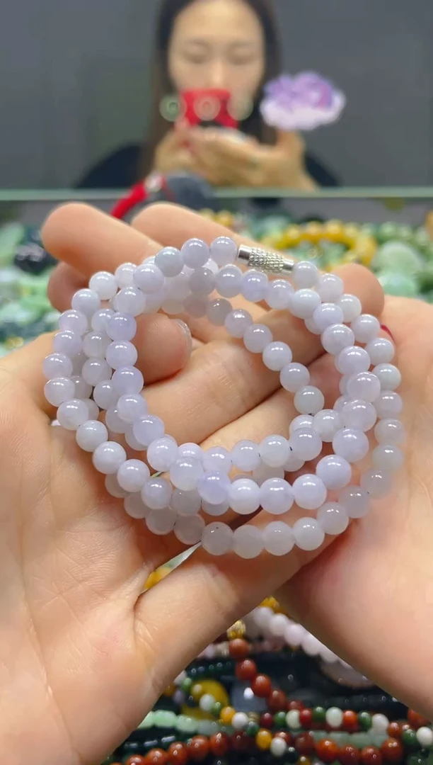 颈饰未镶嵌翡翠5MM/H/翡翠A货，一件也是批发价