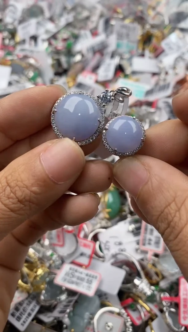 银S925镶嵌戒指翡翠333              8