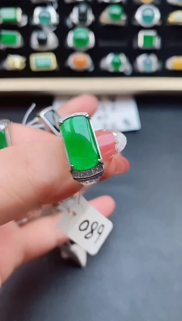 【闪购商品】翡翠戒指银S925镶嵌121212