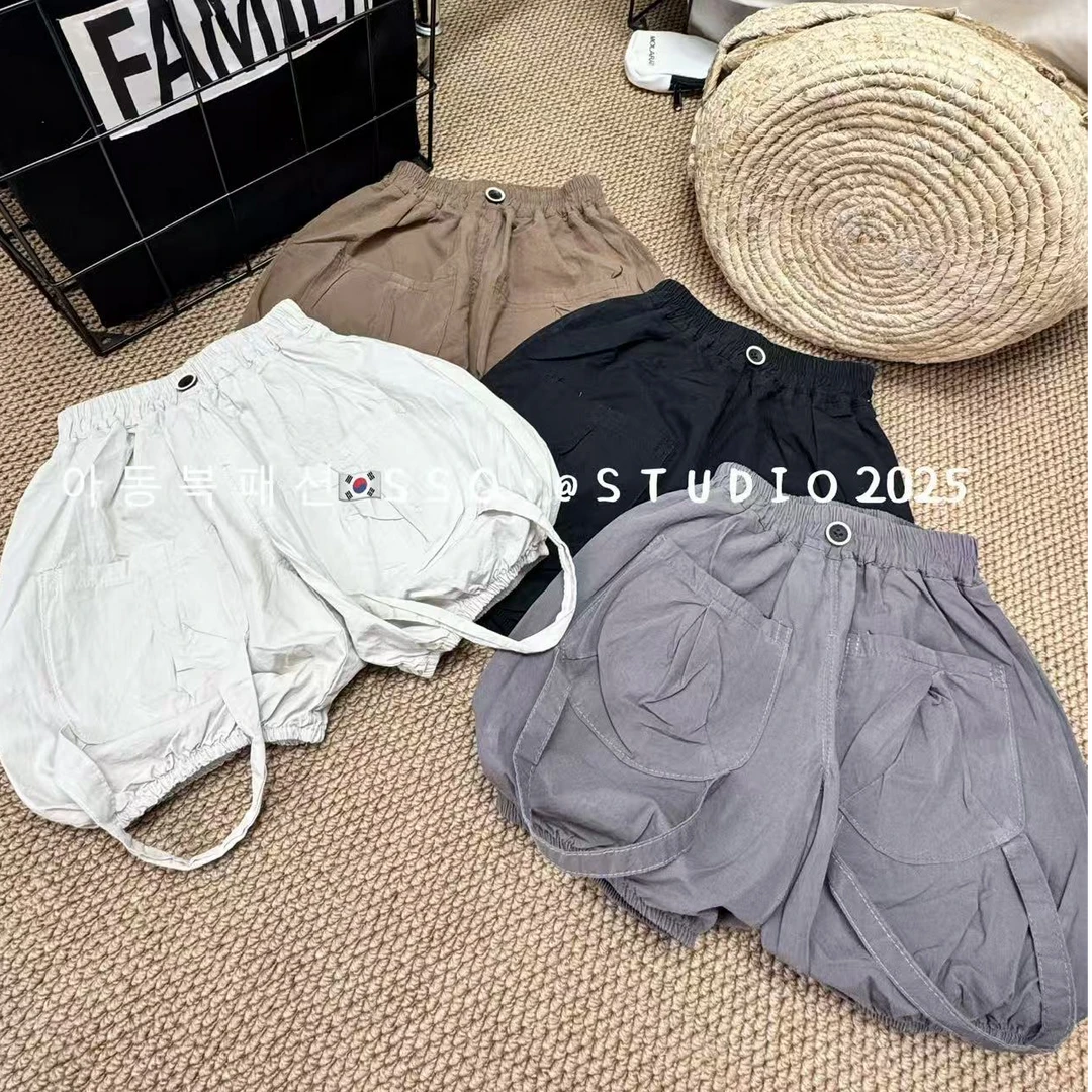 “百搭有型”宽松韩版棉裤短裤拉条个性