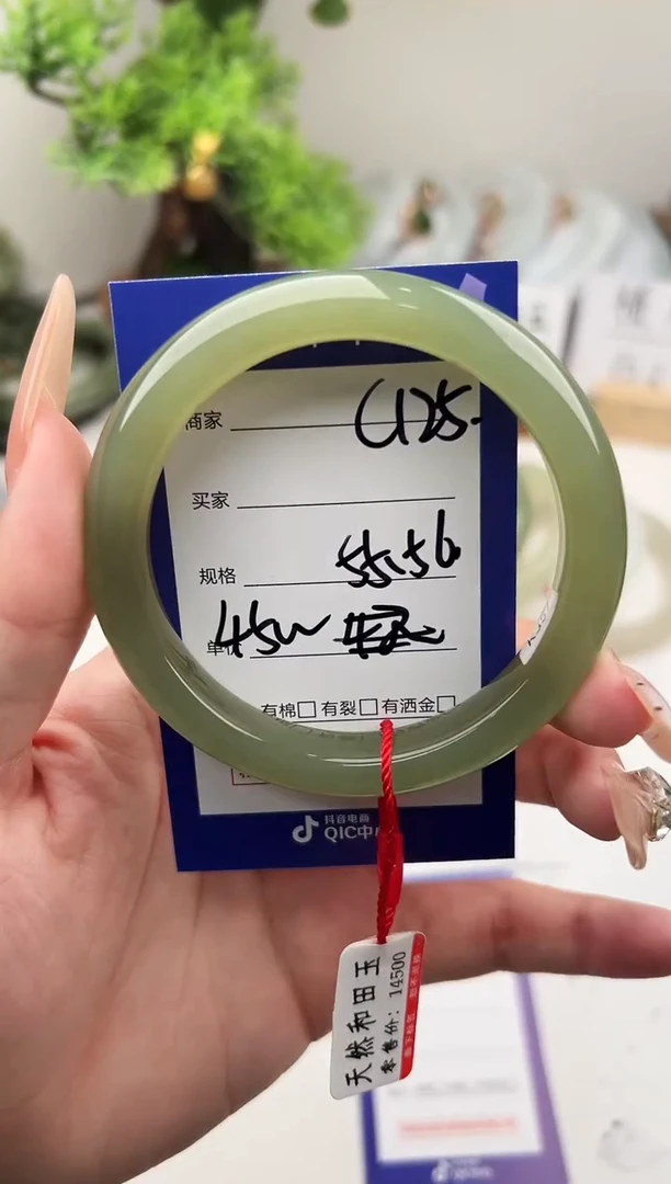 未镶嵌手镯和田玉微色差C125