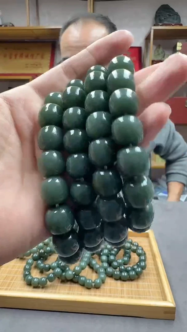 未镶嵌手链和田玉14且末冰瓷蓝多样性发货·拍一发一