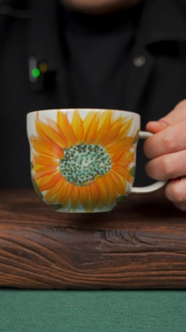 【闪购商品】瓷片75寻一缕瓷香杯釉下手工手绘瓷器