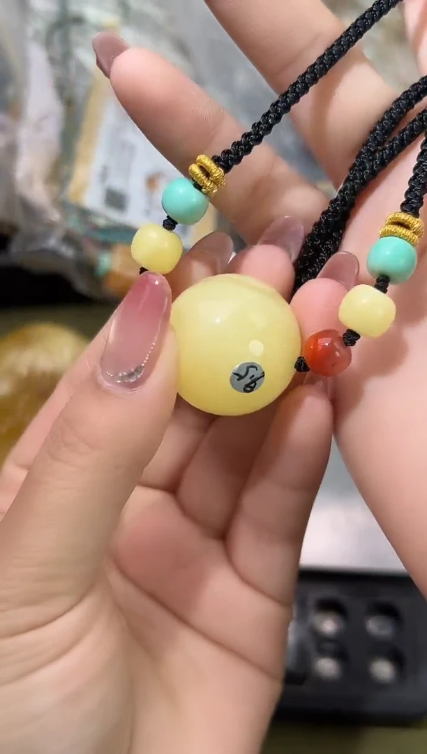 裸石琥珀未镶嵌一****味天然琥珀蜜蜡吊坠 25.4+