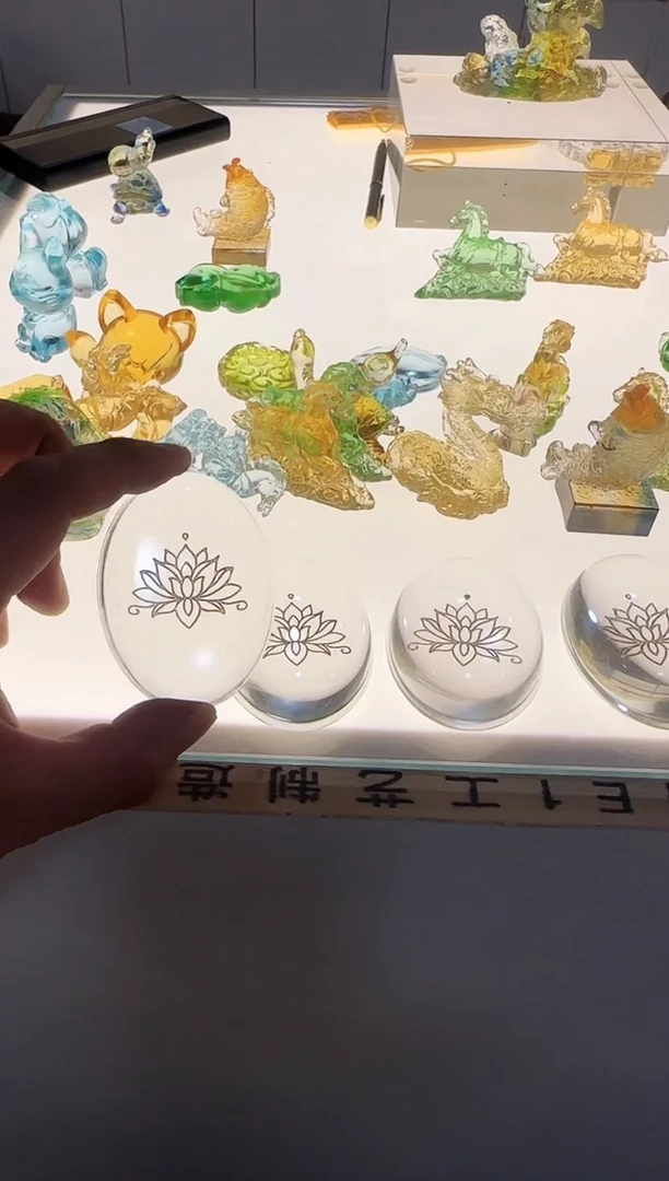 手工艺品琉璃莲花元宝