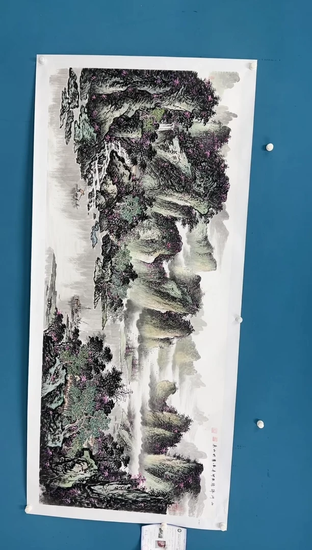 国画黄春香-八尺山水25526m049
