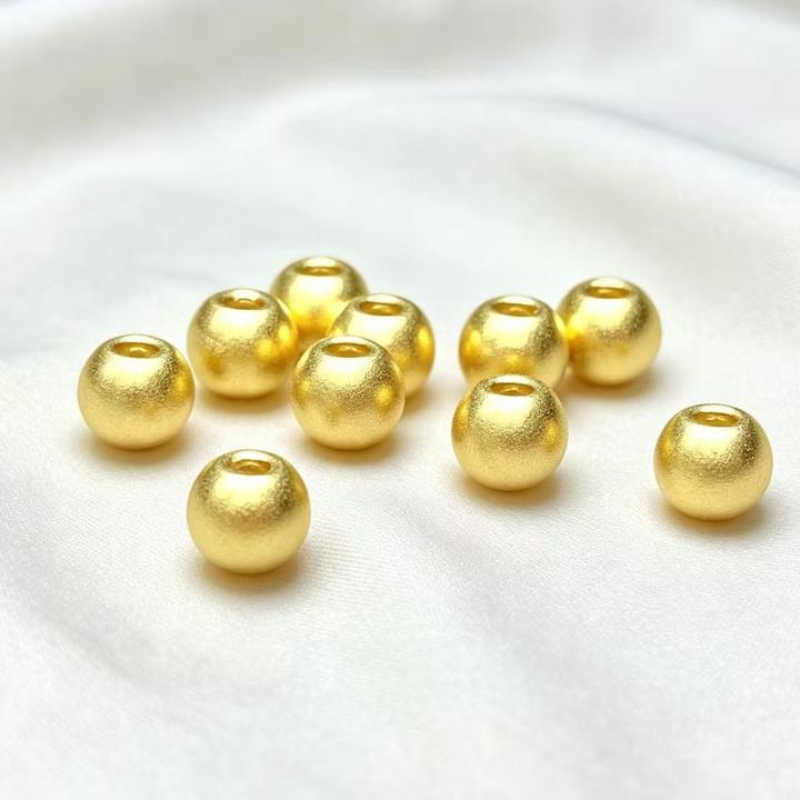 【老三珠宝】足金卡4mm单珠H191016【多样性发其一】（