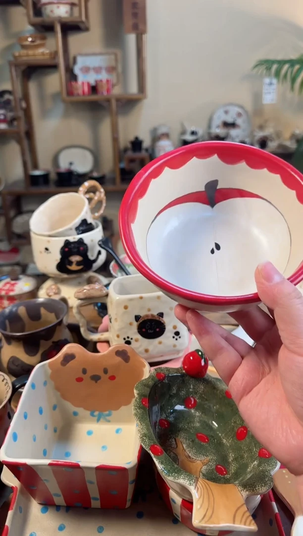 【闪购商品】苹果大碗高温瓷器