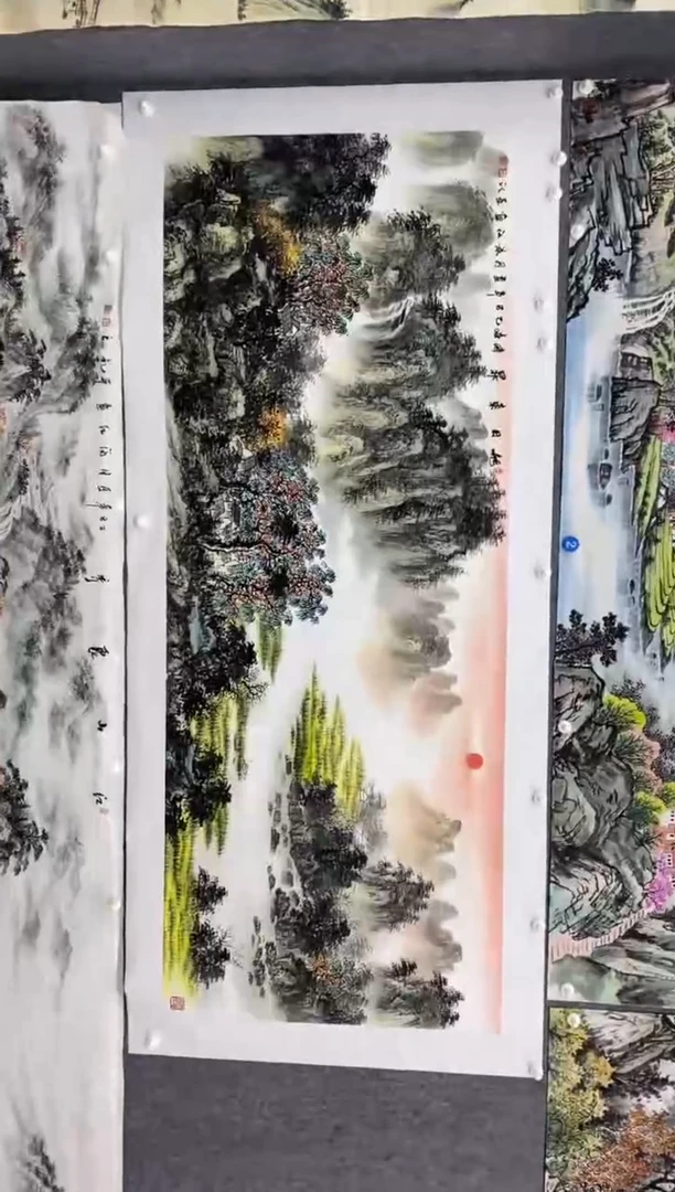 国画沈泳江 手绘 小六尺180*70cm
