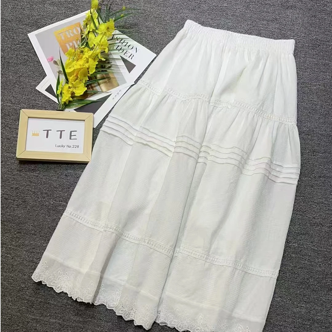 【TTE严选】2025春装8267白色蛋糕半身裙（0227-12）