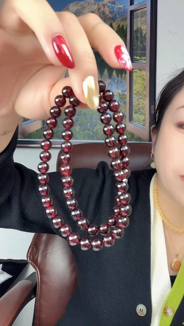 颈饰未镶嵌石榴石石榴石长链