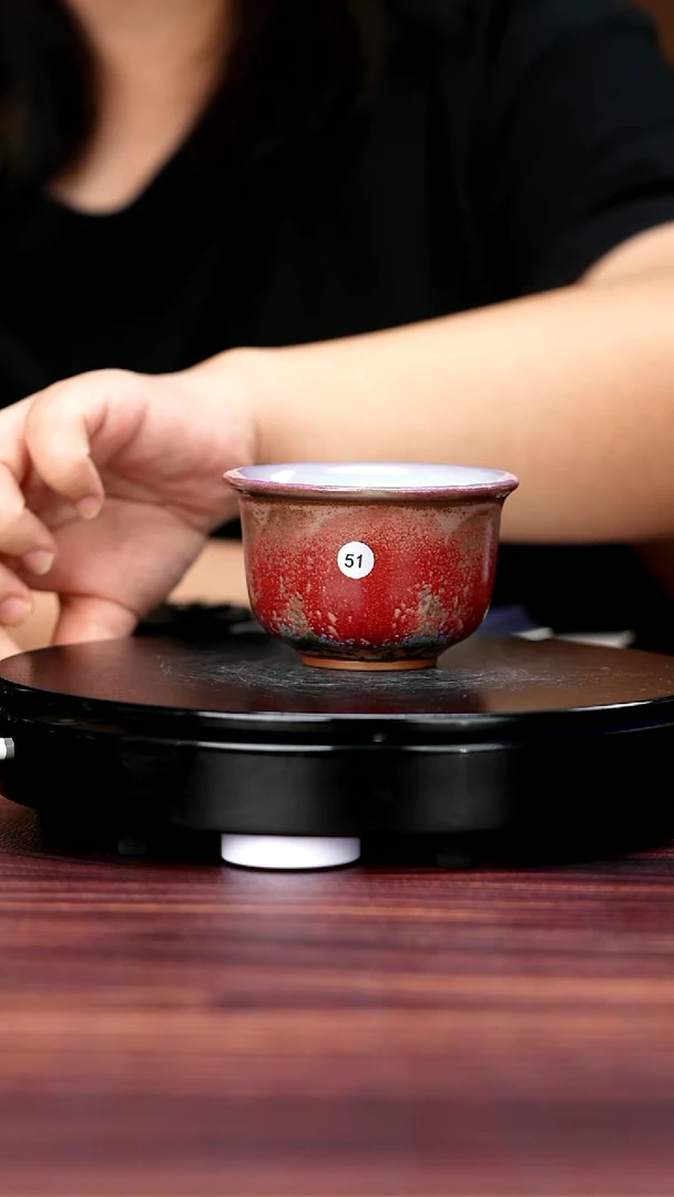 壶51#李朝斐一级品原矿钧瓷压手杯