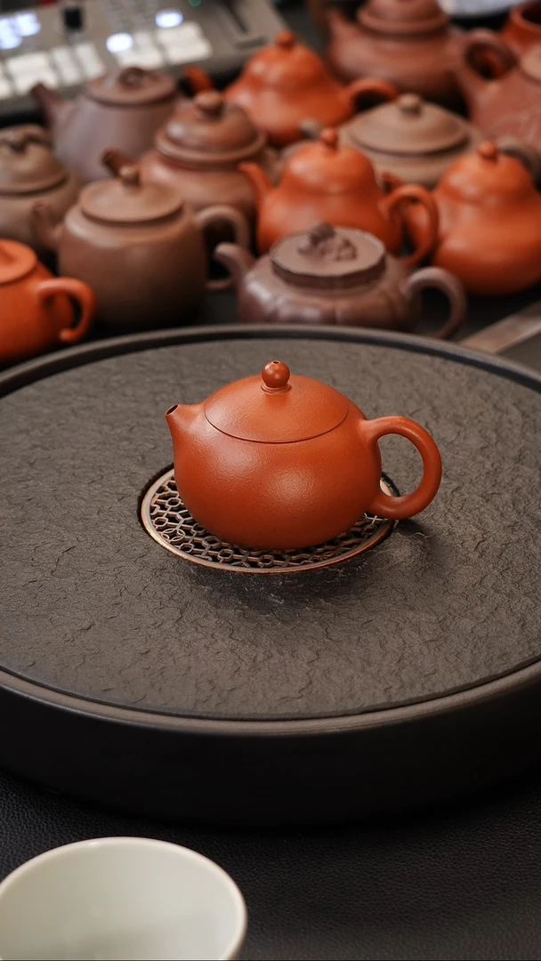 茶壶紫砂蚂*微瑕130cc小煤窑